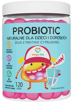 Probiotyk Myvita Zelki Naturalne Probiotic 120 szt. Jelita (5903021592651)