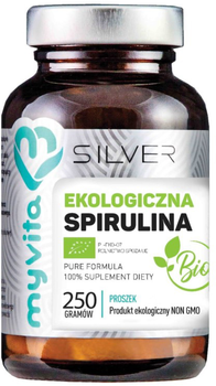 Харчова добавка Myvita Silver Спіруліна 100% Bio 250 капсул (5903021591234)