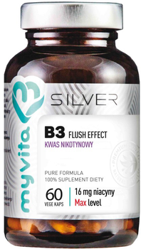 Харчова добавка Myvita Silver Вітамін B 3 16 мг 60 капсул (5903021592019)