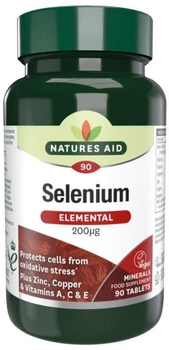 Харчова добавка Natures Aid Selenium 200 МО + Vit ACE Zinc 90 таблеток (5023652308091)