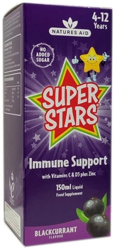 Харчова добавка Natures Aid Super Stars Імунна підтримка 150 мл (5023652390157)