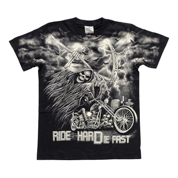 Футболка Rock Eagle Смерть на мотоцикле (Ride Hard Die Fast) Черный (00000002329), Размер L