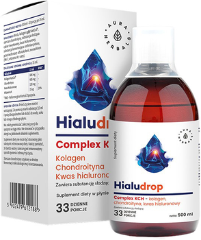 Харчова добавка Aura Herbals Hialudrop Complex KCH 500 мл Колаген (5902479612188)