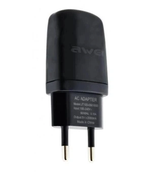 Адаптер сетевой AWEI Small Portable C-821 |1USB, 2A| черный