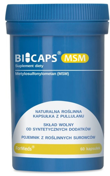 Харчова добавка Formeds Bicaps MSM 60 капсул Кістки Суглоби М'язи (5903148620053)