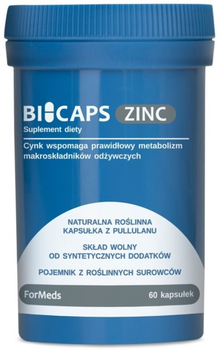 Formeds Bicaps Zinc 15 60 kapsułek Odporność (5903148620237)