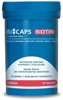 Харчова добавка Formeds Bicaps Biotin 60 капсул Волосся Шкіра Нігті (5903148620497)