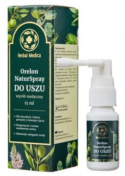 Харчова добавка Herbal Medica Orelon Naturspray EAR 15 мл (5906874431207)