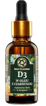 Харчова добавка Herbal Monasterium Вітамін D3 в олії нігели (5906874431245)