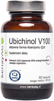 Харчова добавка Kenay Убіхінол Коензим Q10 100 мг 60 капсул (5900672152562)