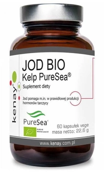 Харчова добавка Kenay Iodine BIO Kelp Puresea 60 капсул (5900672155013)