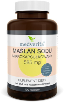 Medverita Maślan Sodu 100 kapsułek Zdrowe Jelita (5900718340755)