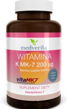 Харчова добавка Medverita Вітамін K2 МК 7200 мкг 60 капсул (5905669084536)