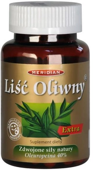 Харчова добавка Meridian Olive Leaf Extra 60 капсул від прищів (5906489288616)