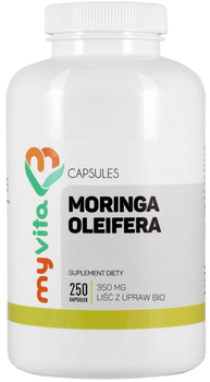 Suplement diety Myvita Moringa Oleifera 350 mg 250 kapsułek Na odporność (5905279123113)