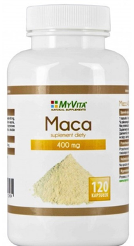 Myvita Maca 400Mg 120 kapsułek Wzmacnia I Odżywia (5905279123434)