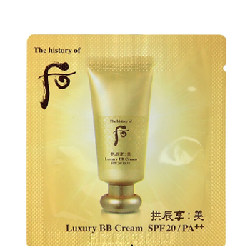 ББ-крем із делікатним сяйвом The History Of Whoo Luxury BB SPF 20 PA++ пробник 1 мл