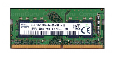 Ноутбучная оперативная память Hynix DDR4 8GB 2400MHz SO-DIMM 1Rx8 PC4-2400T (HMA81GS6MFR8N-UH)