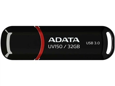 Флеш память флешка Flash A-DATA UV150 32Gb USB 3.2 Black (AUV150-32G-RBK)