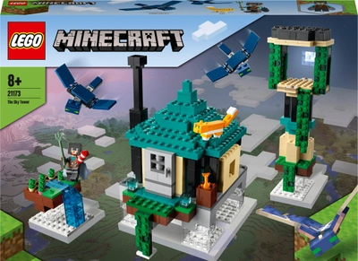 Zestaw klocków LEGO Minecraft Podniebna wieża 565 elementów (21173)