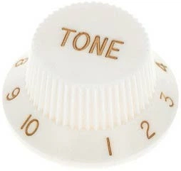 Ручка для потенциометра тона Paxphil KPT15 Strat Tone Knob (White)