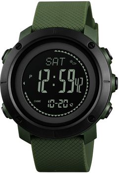 Мужские часы Skmei 1427AG Army Green + Compass