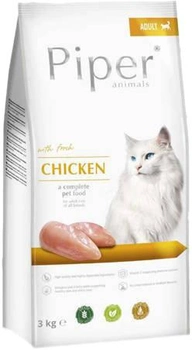 Sucha karma dla kotów wystawowych i wybrednych Dolina Noteci Piper z kurczakiem 3 kg (5902921304203)