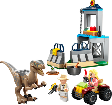 Zestaw klocków LEGO Jurassic World Ucieczka welociraptora 137 elementów (76957)