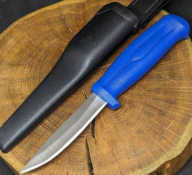 Туристический нож для похода Tactic охотничий армейский нож с чехлом (23-blue)