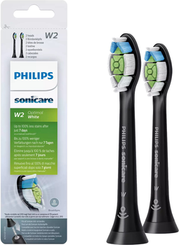 Насадки для електричної зубної щітки PHILIPS Sonicare W2 Optimal White HX6062/13 (2 шт)