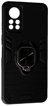 Чохол Protective з кільцем-підставкою на Infinix Hot 11S чорний