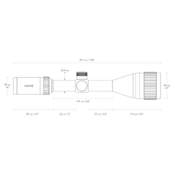 Прицел Hawke Vantage IR AO 3-9х50 сетка Mil Dot с подсветкой 1"