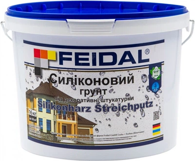 Силіконовий ґрунт під декоративні штукатурки Feidal Silikonharz Streichputz 16 кг (4820080585008)