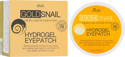 Гідрогелеві патчі під очі із золотом і муцином равлика - Ekel Ample Hydrogel Eyepatch 60шт (640447-7576)
