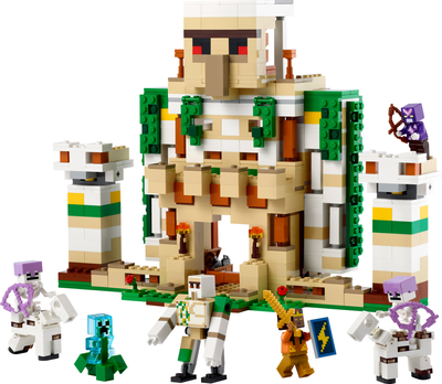 Zestaw klocków LEGO Minecraft Forteca żelaznego golema 868 elementów (21250)