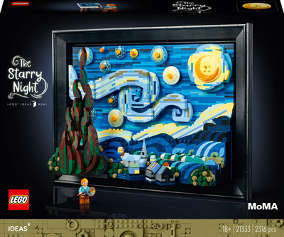 Zestaw klocków LEGO Ideas "Gwiaździsta noc" Vincenta van Gogha 2316 elementów (21333)