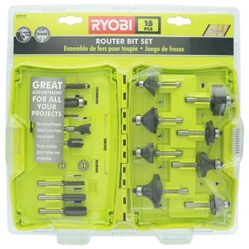 Набор фрез Ryobi RAKRBS15 набор 15 шт, хвостовик 6 мм (5132005352)
