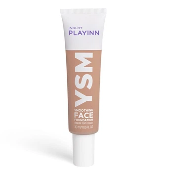 Тональний крем Inglot playinn YSM smoothing face foundation матуючий №49 30мл нейтральний бежевий