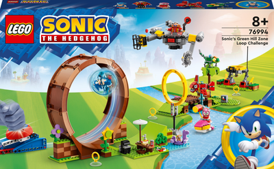 Zestaw klocków LEGO Sonic the Hedgehog Sonic - wyzwanie z pętlą w Green Hill 802 elementy (76994)