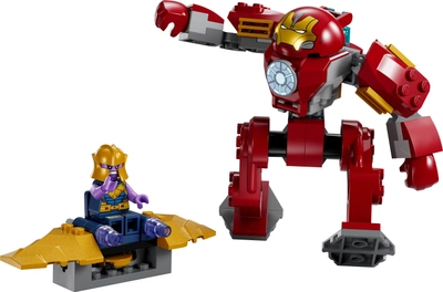 Zestaw klocków LEGO Marvel Hulkbuster Iron Mana vs. Thanos 66 elementów (76263)
