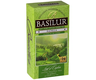 Зелений чай Basilur Раделла в пакетиках 25 шт