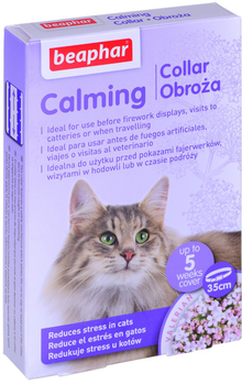 Obroża redukująca stres u kotów BEAPHAR Calming 35cm (DLZBEPSMY0013)
