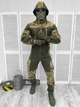 Тактичний військовий костюм гірка Rate ( Куртка + Штани ), Камуфляж: Піксель ЗСУ, Розмір: L