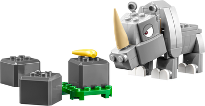Zestaw klocków LEGO Super Mario Nosorożec Rambi. Zestaw rozszerzający 106 elementów (71420)