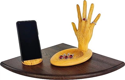 Полиця коса конусна Wood Wedge 40х40х2,5 см Коричневий (ДТ30016029)