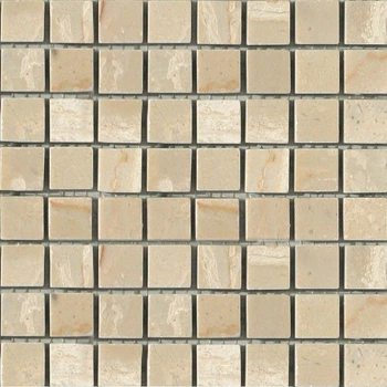Мозаика Mozaico de LUX C-MOS TRAVERTINE LUANA POL бежевий,натуральный камень за 1 ШТ