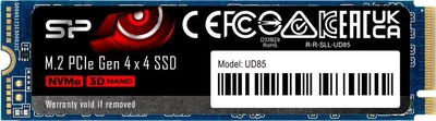 Dysk SSD Silicon Power UD85 500 GB NVMe M.2 2280 PCIe 4.0 x4 3D NAND (SP500GBP44UD8505)