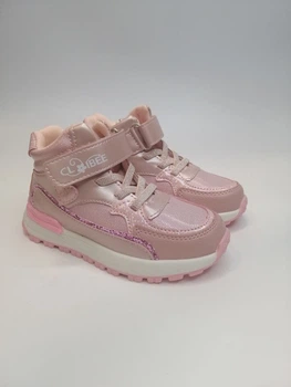 Ботинки для девочки Clibee 296 A pink розовые р.28-18 см