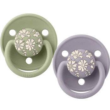 2 пустушки BIBS De Lux Silicone Liberty Capel Sage Mix 0-36 міс.