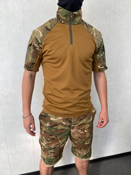Летняя армейская форма (боевая рубашка убакс + шорты) мультикам-койот M
